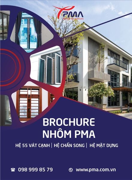Brochure Nhôm PMA Hệ 55 vát cạnh