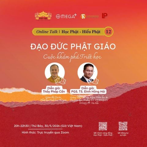 ONLINE TALK | HỌC PHẬT - HIỂU PHẬT |  SỐ 12 Đ𝐚̣𝐨 đ𝐮̛́𝐜 𝐏𝐡𝐚̣̂𝐭 𝐠𝐢𝐚́𝐨 - 𝐂𝐮𝐨̣̂𝐜 𝐤𝐡𝐚́𝐦 𝐩𝐡𝐚́ 𝐓𝐫𝐢𝐞̂́𝐭 𝐡𝐨̣𝐜