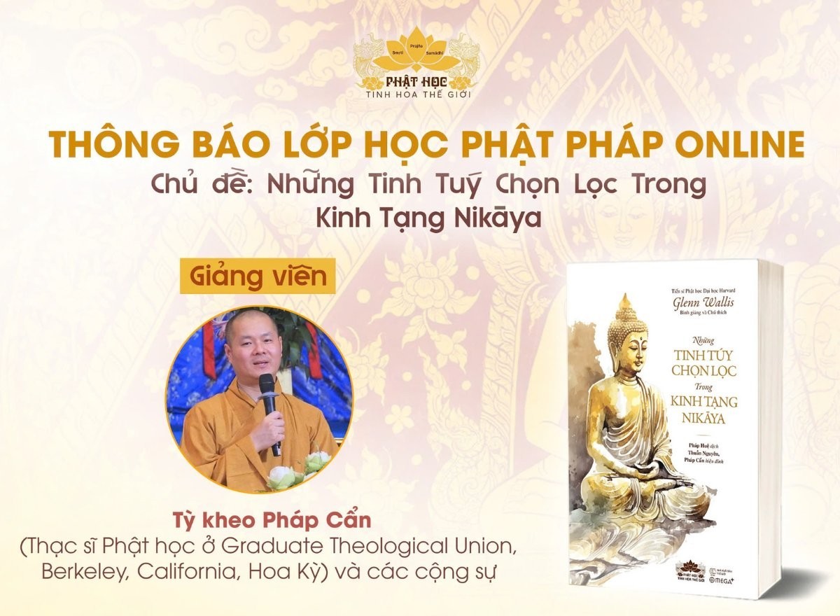 LỚP HỌC PHẬT PHÁP ONLINE - THÁNG 1/2026
