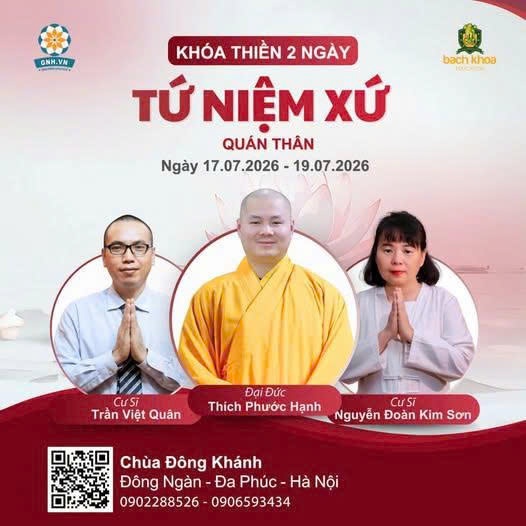 KHÓA THIỀN QUÁN THÂN: TRỞ VỀ VỚI CHÍNH MÌNH