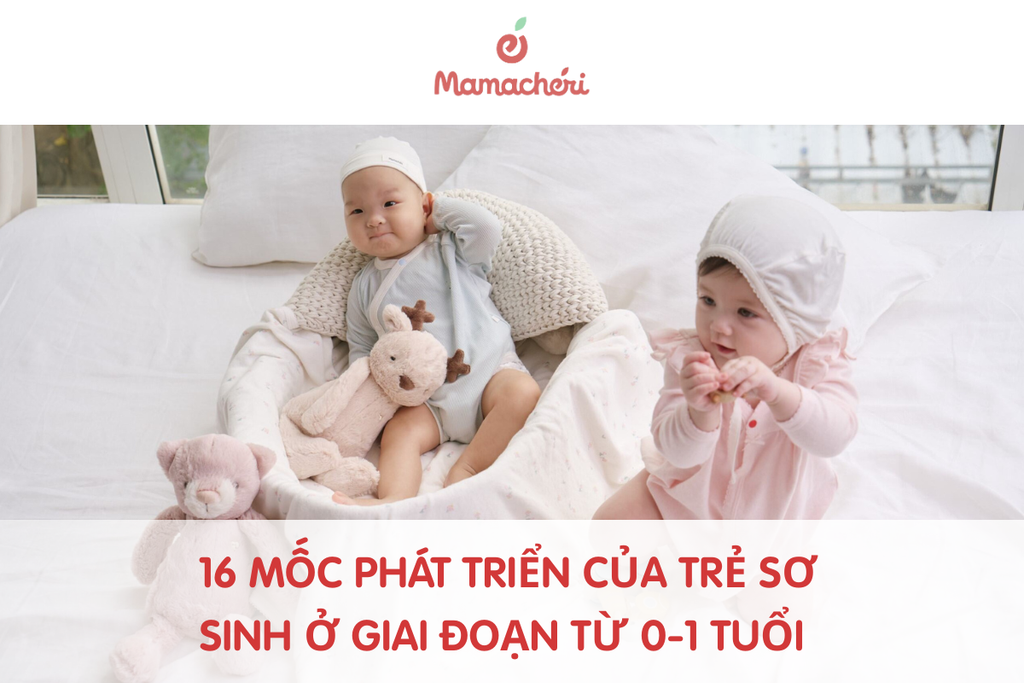 16 mốc phát triển của trẻ sơ sinh ở giai đoạn từ 0-1 tuổi
