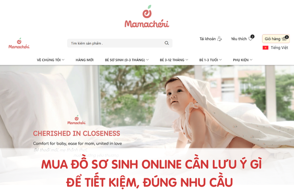 Mua đồ sơ sinh online cần lưu ý gì để tiết kiệm, đúng nhu cầu
