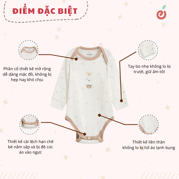 Bodysuit unisex cổ chồm tiện lợi