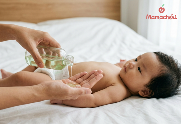 Sử dụng dầu tràm thông thái giúp mẹ thảnh thơi và bé luôn khỏe mạnh.