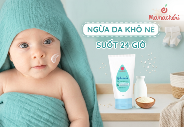 Kem dưỡng da cho bé Johnson’s Baby Milk & Rice Cream