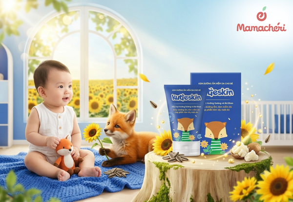 Kem dưỡng ẩm cho bé bị khô da Kutieskin