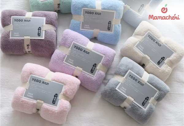 Set khăn tắm Yodo Nhật Bản gồm 2 món với các kích thước khác nhau dành cho bé.