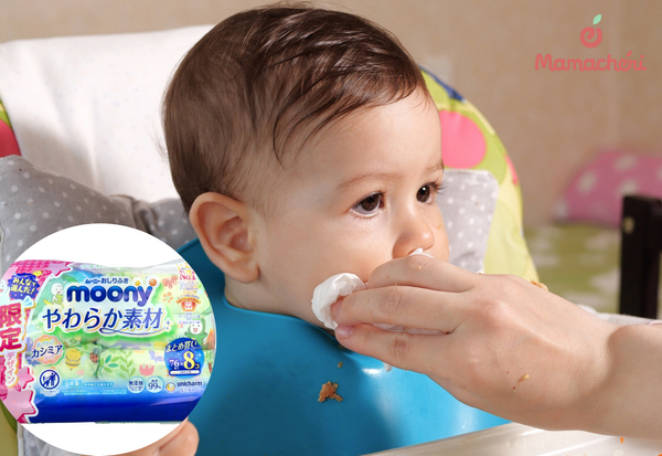 Khăn ướt Moony an toàn cho trẻ sơ sinh với chất liệu mềm mại và dịu nhẹ