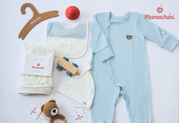 Quần áo sơ sinh Mamacheri chất liệu mềm mại, thoáng khí và an toàn cho bé