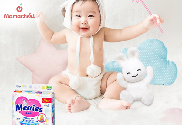 Bỉm Merries&nbsp;cho trẻ sơ sinh dưới 1 tháng tuổi được nhiều bố mẹ lựa chọn