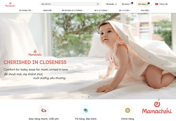 Lựa chọn các gian hàng chính hãng là bước đầu tiên để mua đồ sơ sinh online an toàn