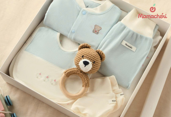 Mamacheri&nbsp;mang đến những&nbsp;set&nbsp;quà tặng đầy tháng cho bé trai cao cấp