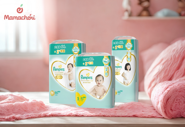 Bỉm dán Pampers cao cấp với khả năng thấm hút gel thần kỳ và mỏng nhẹ.