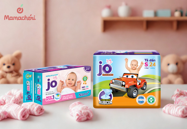 Tã dán Jo mang lại sự bảo vệ an lành và tiết kiệm cho bé.