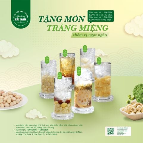 TẶNG MÓN TRÁNG MIỆNG - THÊM VỊ NGỌT NGÀO CHO BỮA ĂN