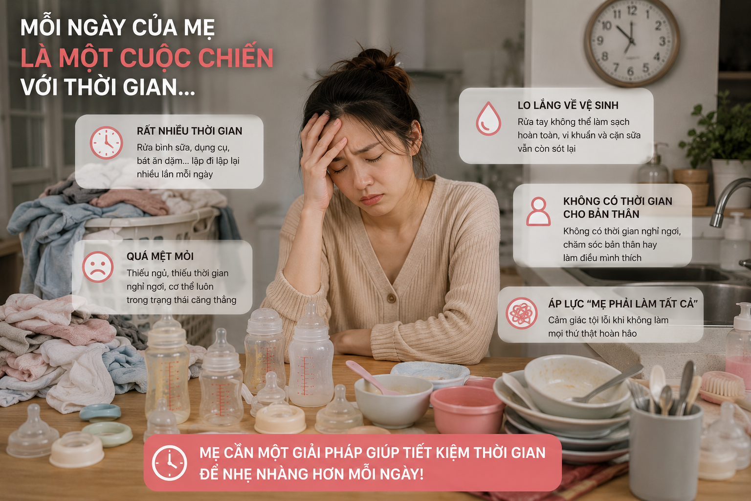 Có nên dùng Kochi C500 để rửa bình sữa cho bé? Góc nhìn thực tế từ các mẹ bỉm