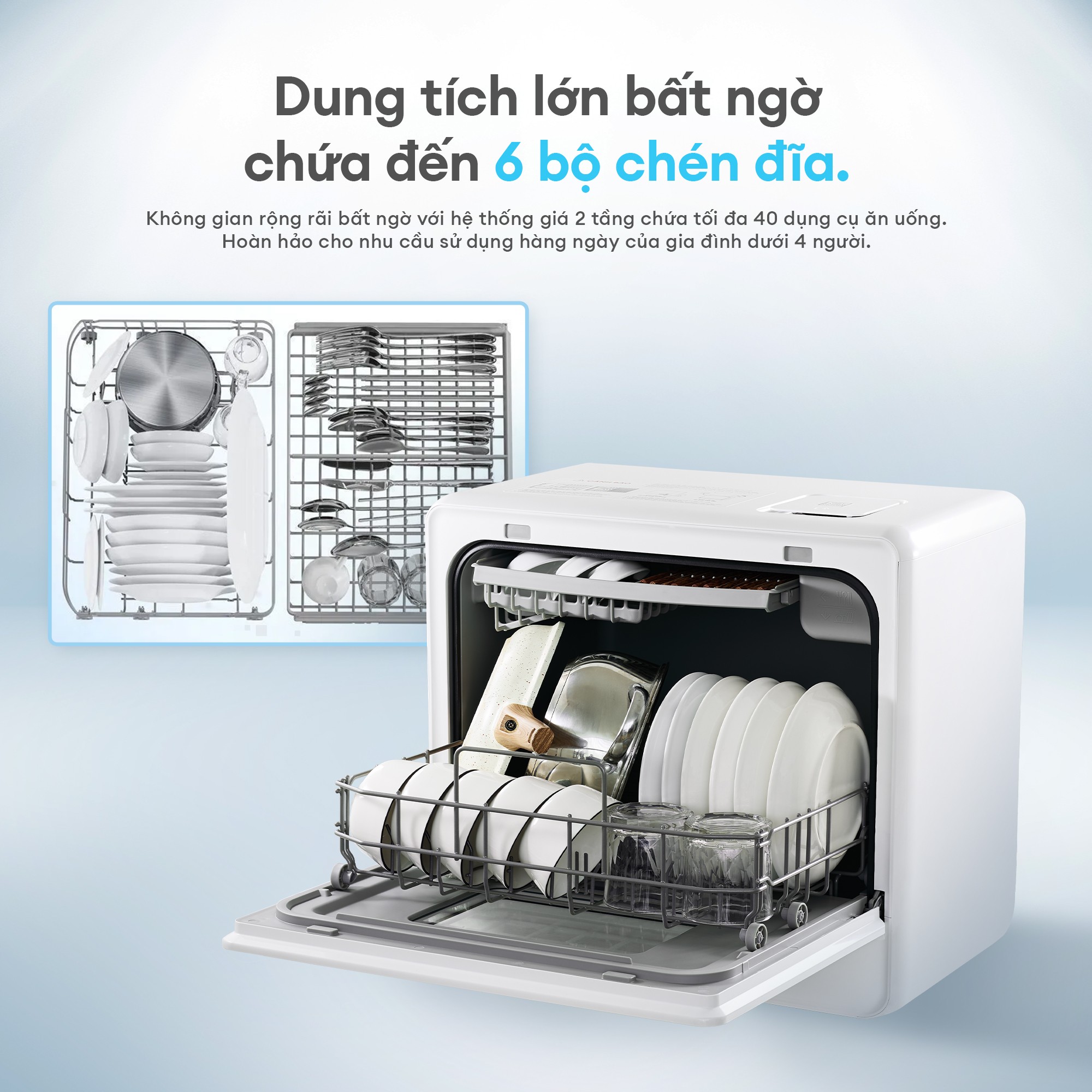 Gia Đình 4 Người Nên Mua Máy Rửa Bát Loại Nào? Sai Lầm Khiến Nhiều Người Chọn Chưa Đúng Nhu Cầu