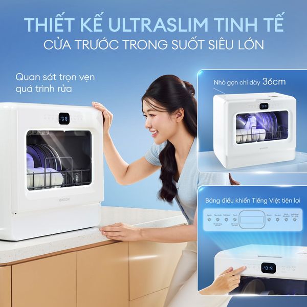 Vì sao gia đình trẻ đang chuyển từ rửa tay sang máy rửa bát để bàn?