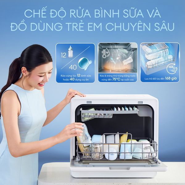 Có nên rửa bình sữa bằng máy rửa bát? Những điều bố mẹ cần biết trước khi sử dụng