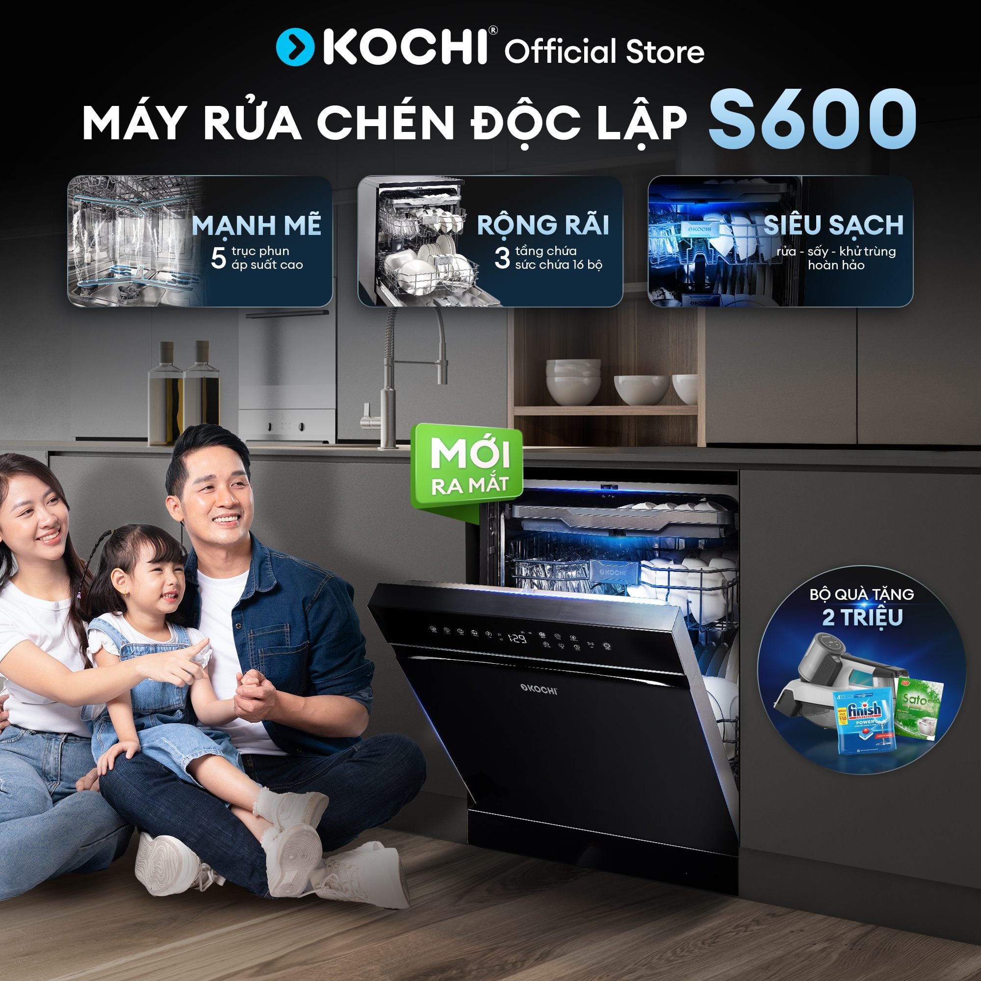 Máy rửa bát không chỉ là thiết bị gia dụng – mà là bước nâng cấp chất lượng sống cho gia đình hiện đại