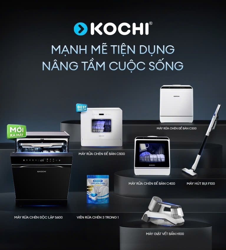 Thương hiệu KOCHI là ai? Vì sao máy rửa bát KOCHI phù hợp với nhiều gia đình Việt?