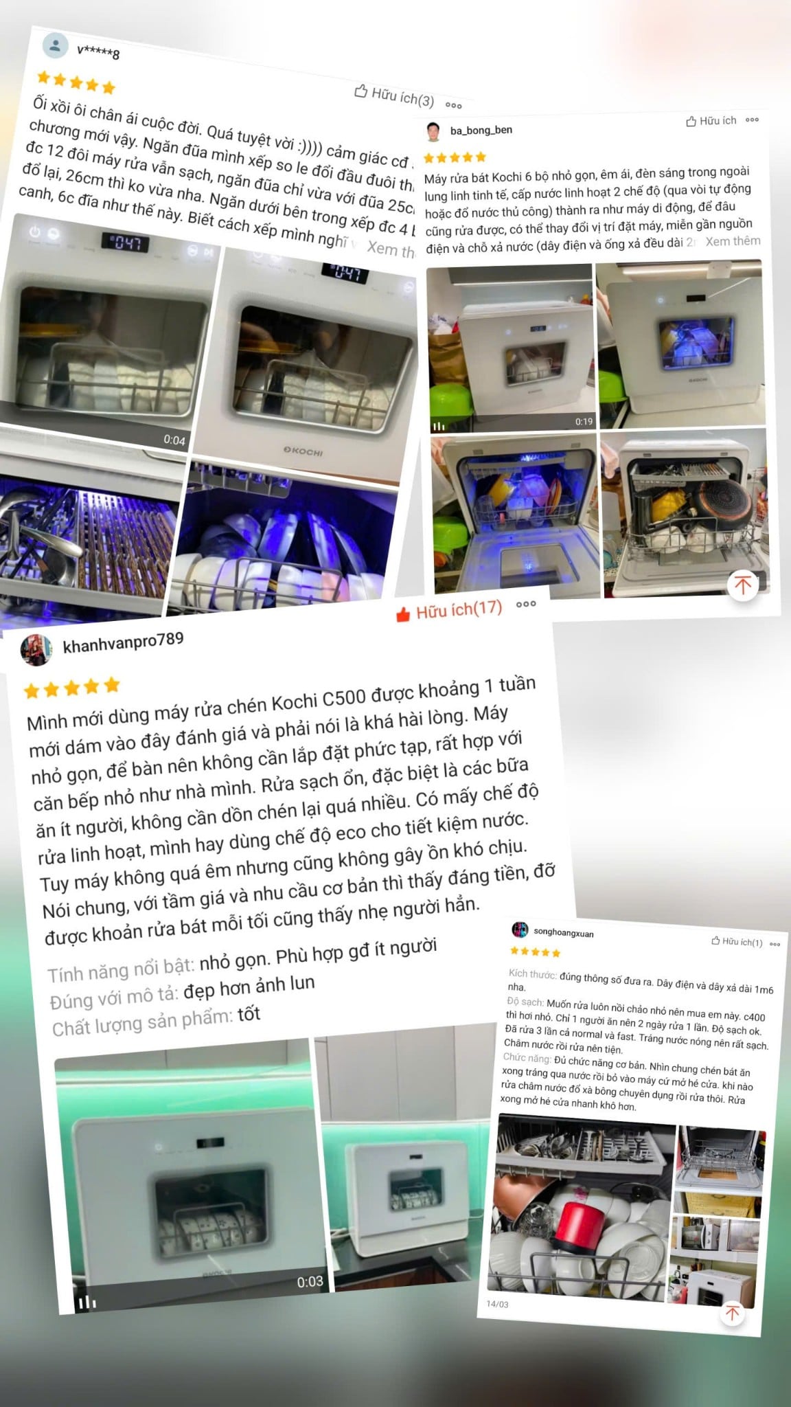 Đánh Giá Máy Rửa Bát KOCHI Từ Góc Nhìn Người Dùng Thực Tế
