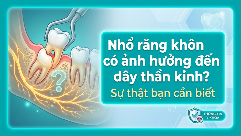 Nhổ răng khôn có ảnh hưởng thần kinh không? Sự thật bạn cần biết