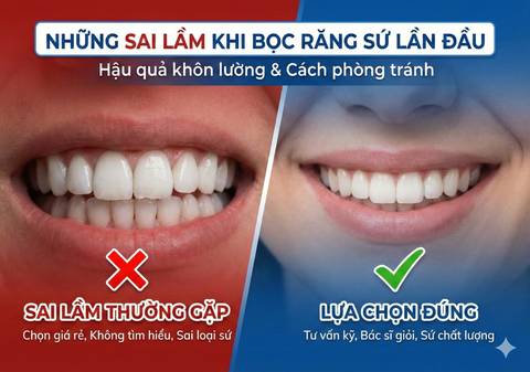 Những sai lầm thường gặp khi bọc răng sứ lần đầu