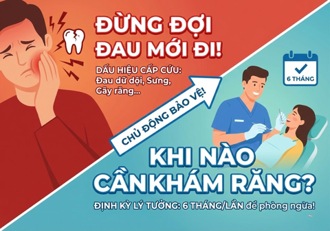 Khi nào bạn nên đến phòng khám răng hàm mặt thăm khám?