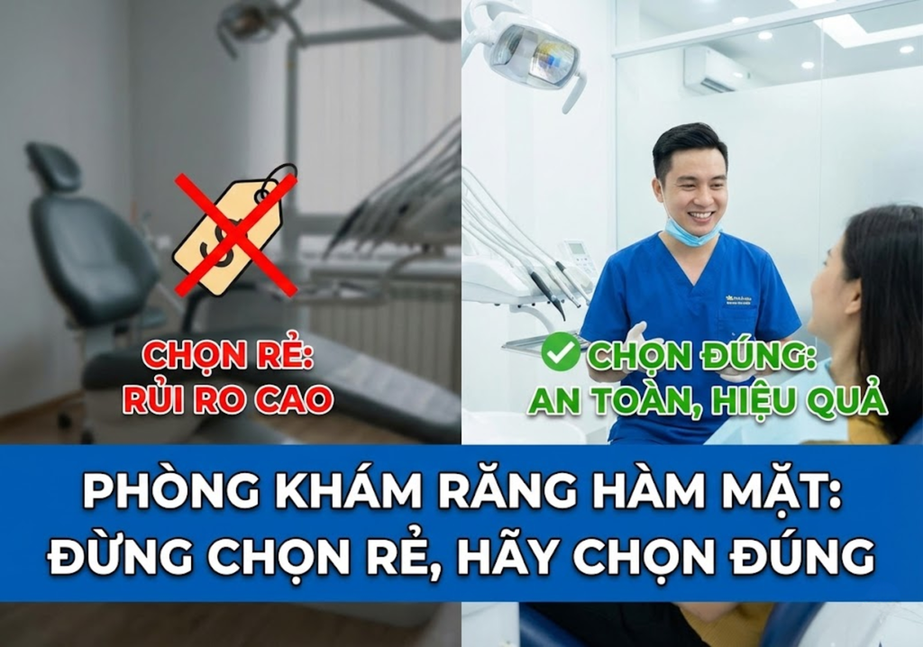 Phòng khám răng hàm mặt: Đừng chọn rẻ, hãy chọn đúng