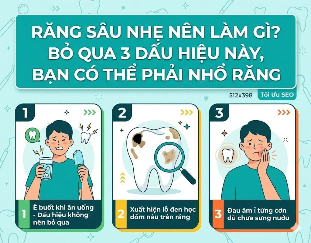 Răng sâu nhẹ nên làm gì? Bỏ qua 3 dấu hiệu này, bạn có thể phải nhổ răng