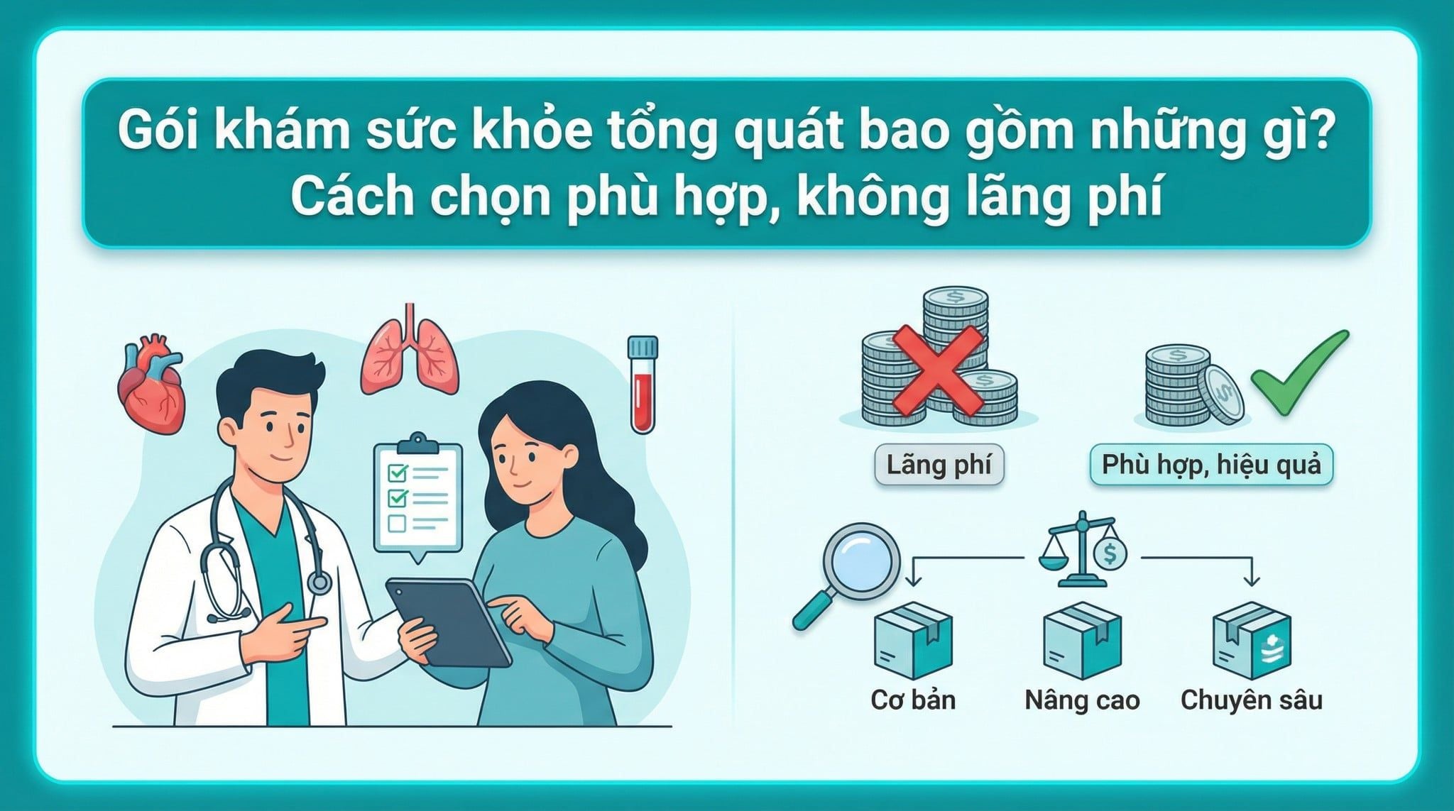 Các gói khám sức khỏe tổng quát gồm những gì? Cách chọn đúng không lãng phí