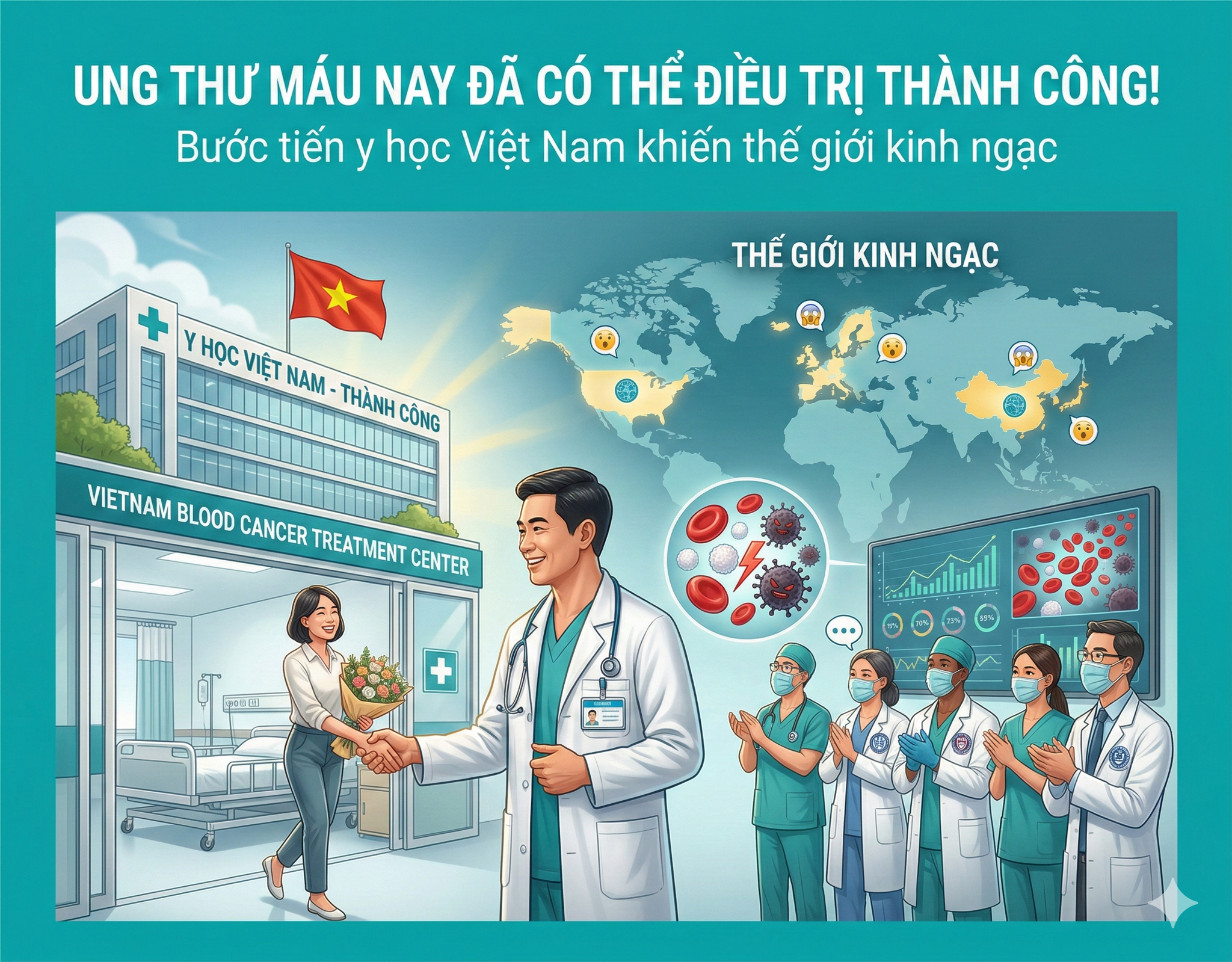 Ung thư máu nay đã có thể điều trị thành công - Bước tiến y học Việt Nam khiến thế giới kinh ngạc