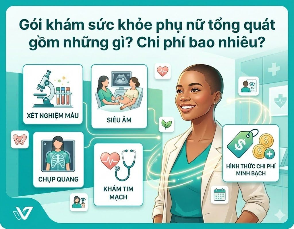 Gói khám sức khỏe phụ nữ tổng quát gồm những gì? Chi phí bao nhiêu?