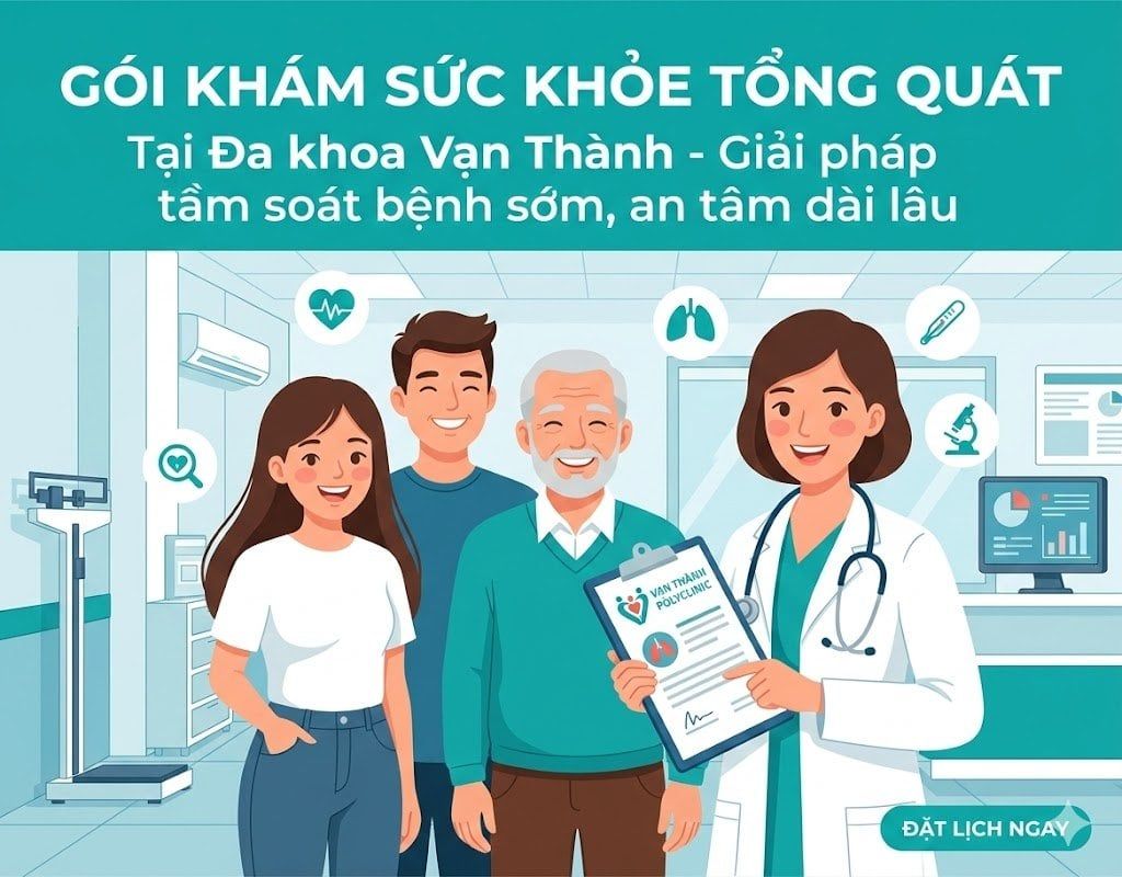 Gói khám sức khỏe tổng quát tại Đa khoa Vạn Thành - Giải pháp tầm soát bệnh sớm, an tâm dài lâu