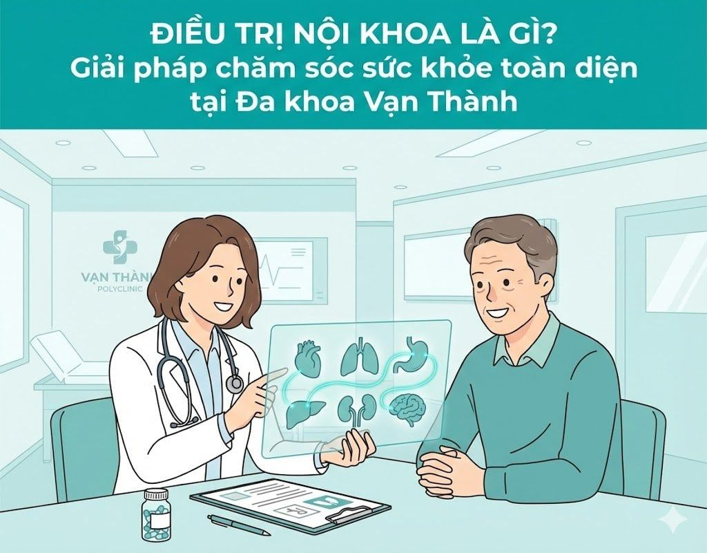 Điều trị nội khoa là gì? Giải pháp chăm sóc sức khỏe toàn diện tại Đa khoa Vạn Thành