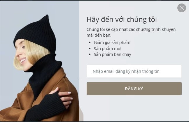 Popup form liên hệ