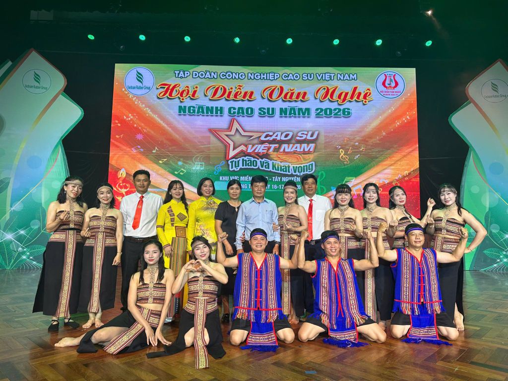 CÔNG TY TNHH MTV CAO SU KON TUM THAM GIA HỘI DIỄN VĂN NGHỆ CÔNG NHÂN LAO ĐỘNG NGÀNH CAO SU NĂM 2026 KHU VỰC II