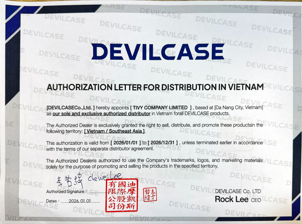 Giấy Chứng Nhận Độc Quyền DEVILCASE