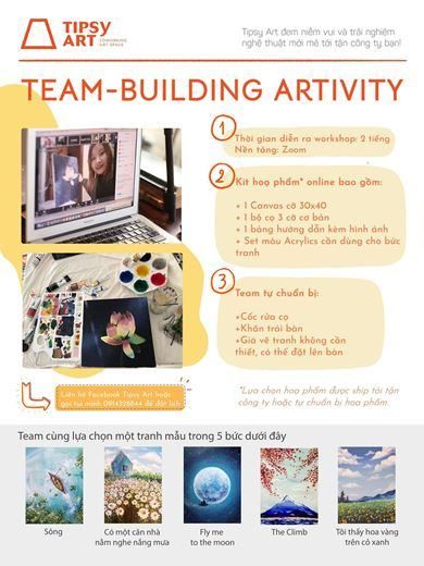Team building (online) mùa dịch cùng Tipsy Art