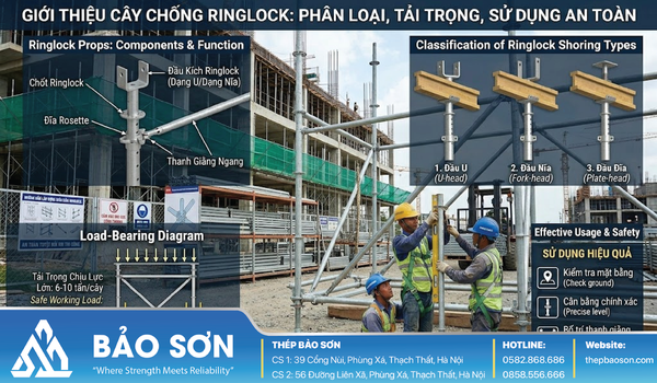 Cây chống Ringlock là gì? Phân loại, tải trọng và cách sử dụng hiệu quả