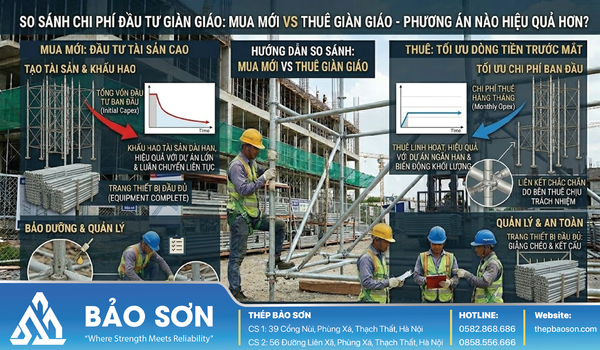 Nên mua hay thuê giàn giáo: Giải pháp nào hiệu quả hơn?