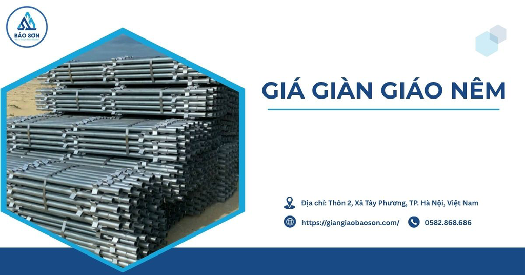 Giá giàn giáo nêm hiện nay bao nhiêu? Cập nhật bảng giá thị trường