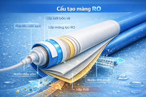 Máy lọc nước RO là gì? Cấu tạo, nguyên lý hoạt động của máy lọc nước RO