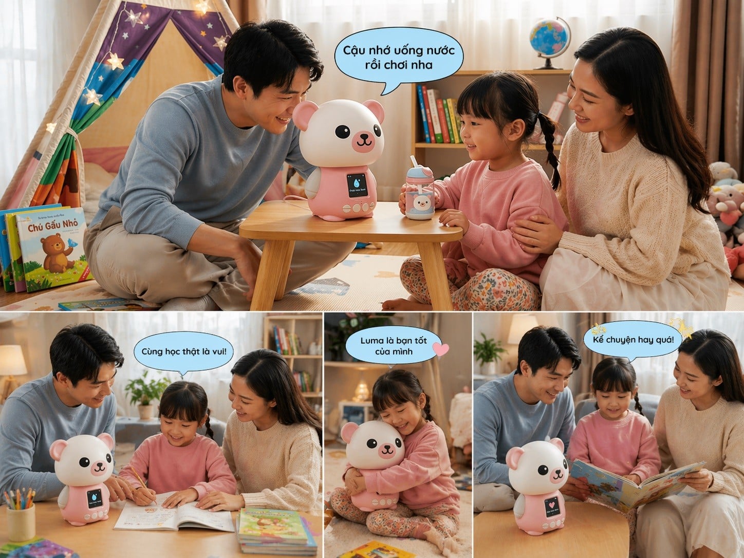 Máy học tiếng Anh cho học sinh tiểu học Robot AI LUMA – Giải pháp học giao tiếp tự nhiên