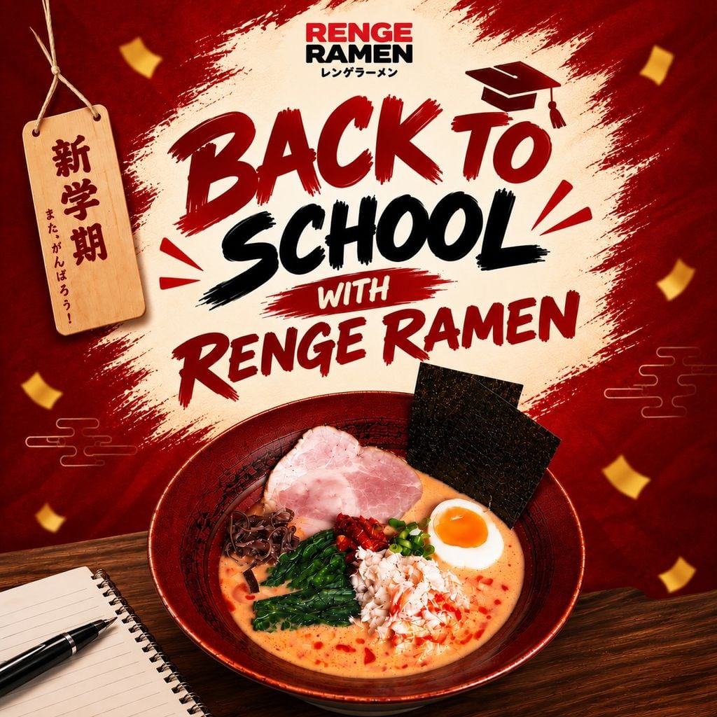 Back to School 2026: Ghé Renge Ramen Tân Bình Nạp Năng Lượng