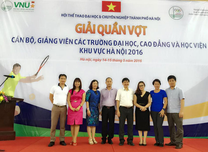 Công ty Cổ phần Synergy Power tài trợ Giải Quần vợt của Hội thể thao đại học và chuyên nghiệp Thành phố Hà Nội năm 2016