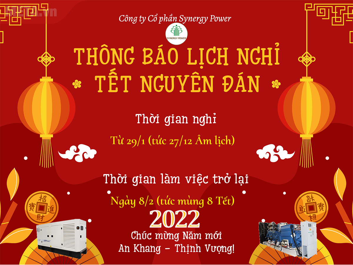 Thông báo lịch nghỉ Tết Nguyên Đán 2022