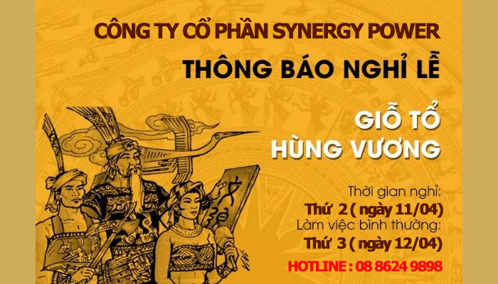 Thông báo lịch nghỉ giỗ Tổ Hùng Vương 10/3/2022