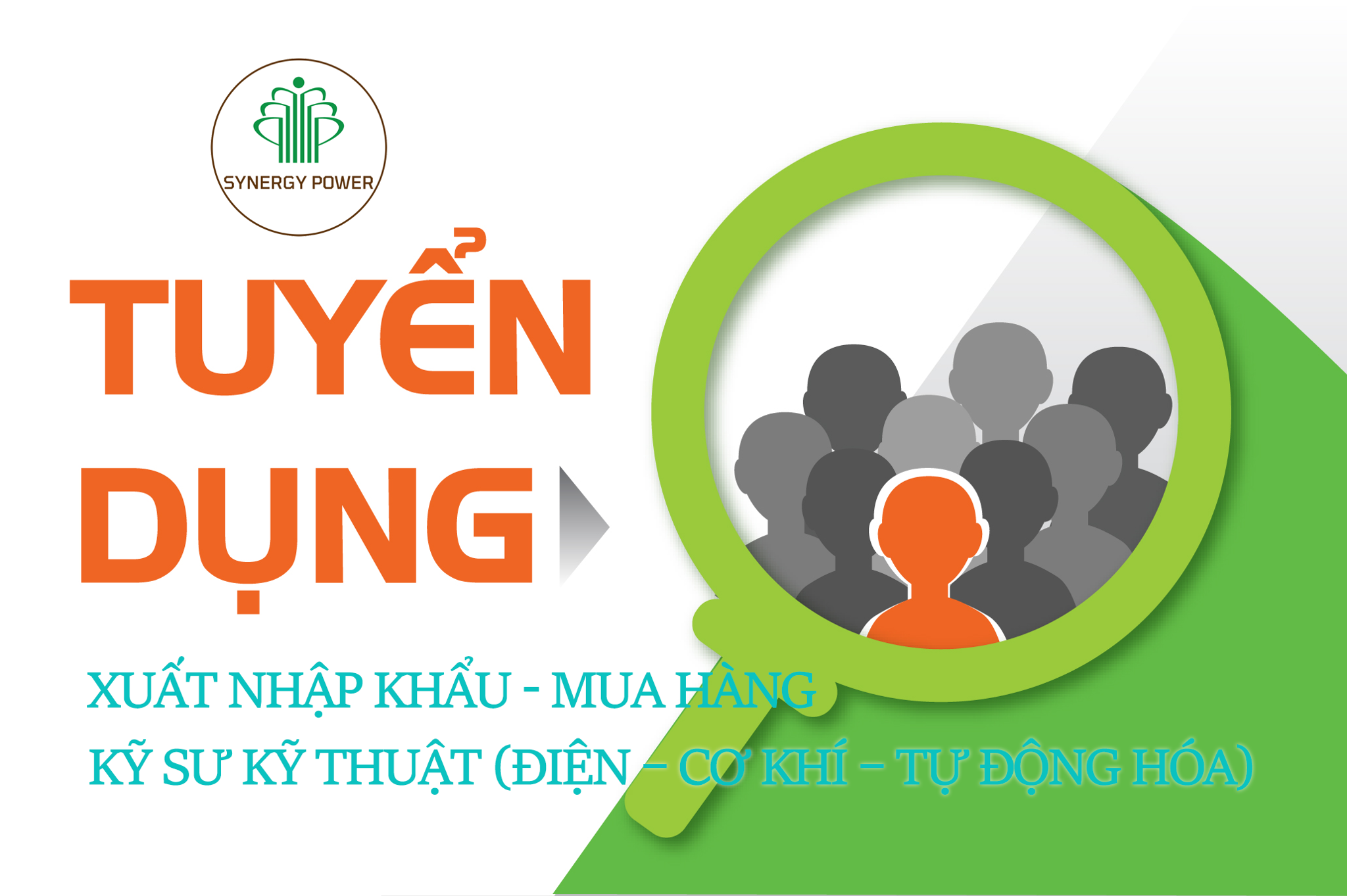 CTCP Synergy Power thông báo tuyển dụng Kỹ Sư Kỹ thuật